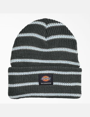 Chapeaux Dickies Skateboarding Cuffed Grise Stripes | 942JDTUZO