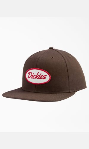 Chapeaux Dickies Twill Plates Bill Marron Foncé | 796ILWJAC