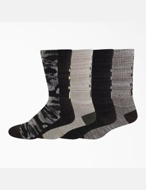 Chaussettes Dickies Logo Camo Crew Marron Noir Camouflage | 537OZTKEA