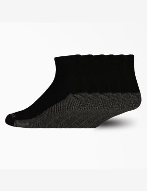 Chaussettes Dickies Moisture Control Quarter Noir | 619DPAIEZ