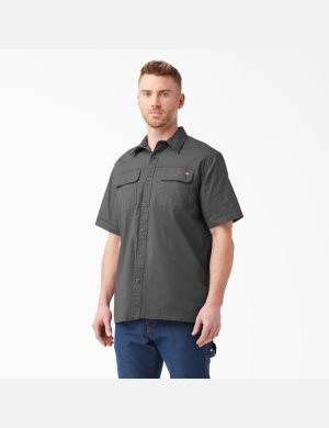 Chemises De Travail Dickies Corta Sleeve Ripstop Multicolore | 716VDLAPJ