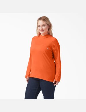 Chemises Dickies Plus Cooling Performance Sun Orange Clair | 218LYGJRB