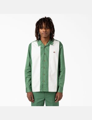 Chemises Dickies Westover Long Sleeve Vert Foncé | 308FWXYZS