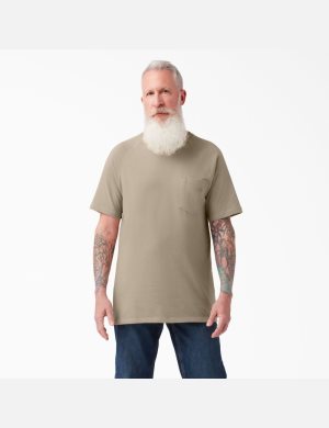 Hauts Dickies Cooling Corta Sleeve Marron | 671CSITYJ