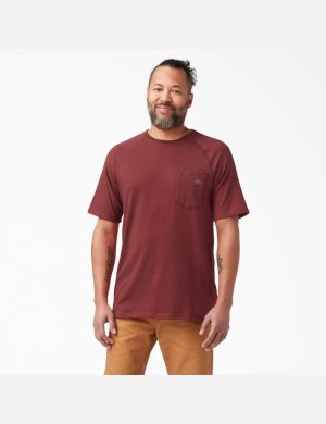 Hauts Dickies Cooling Corta Sleeve Rouge | 401JFBOKI