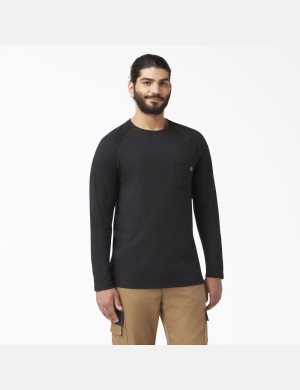 Hauts Dickies Cooling Long Sleeve Noir | 234IEAMJC