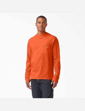 Hauts Dickies Cooling Performance Long Sleeve Sun Orange Clair | 567CJTHNE