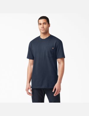 Hauts Dickies Corta Sleeve Heavyweight Bleu Marine | 951NOTVDY