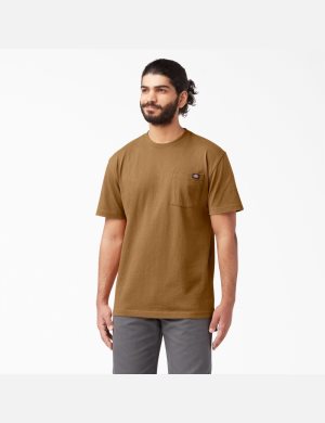 Hauts Dickies Corta Sleeve Heavyweight Marron | 032IOTQKN