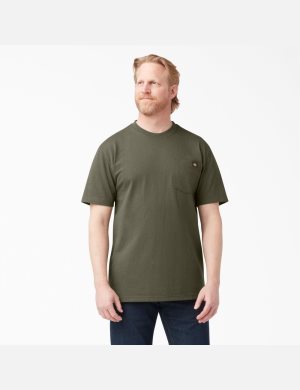 Hauts Dickies Corta Sleeve Heavyweight Vert | 053JGYZLD