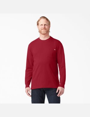 Hauts Dickies Heavyweight Crew Neck T-Shirt Rouge | 320DOMTPH