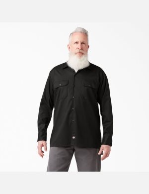 Hauts Dickies Relaxed Fit Long Sleeve Noir | 964QKAVEO