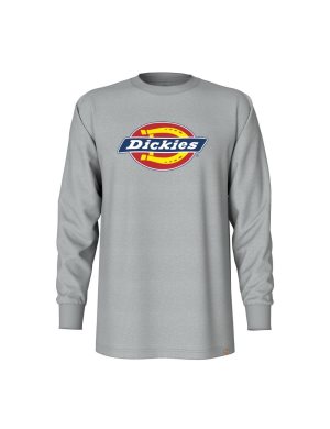 Hauts Dickies Tri-Color Logo Graphique T-Shirt Grise | 675GYKBLQ