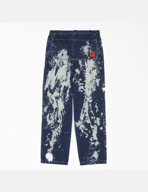 Jean Dickies Brain Dead Bleached Indigo Bleu | 587QTAVWP