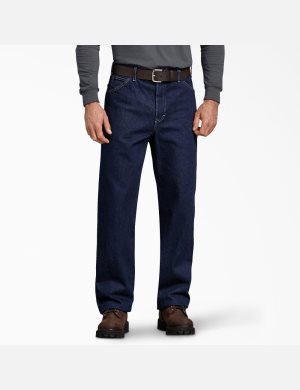 Jean Dickies Relaxed Fit Droit Leg Heavyweight Denim Indigo Bleu | 102ICHUAK