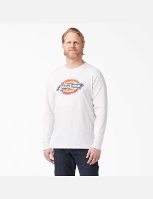 Long Sleeve Dickies Regular Fit Icon Graphique T-Shirt Grise | 246KJWYMO