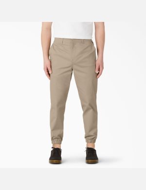 Pantalon De Travail Dickies Cropped Jogger Kaki | 186IXHDOA