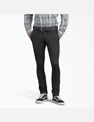 Pantalon De Travail Dickies Mince Fit Droit Leg Noir | 942QEOSCD