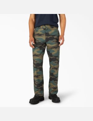 Pantalon De Travail Dickies Original 874 Vert Camouflage | 135YNTXAE