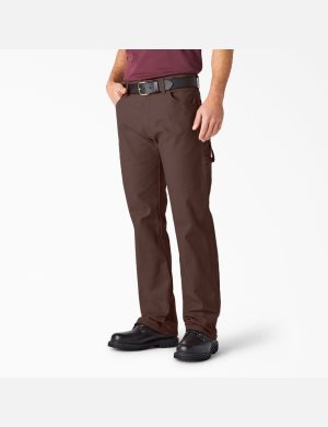 Pantalon De Travail Dickies Relaxed Fit Droit Leg Heavyweight Duck Carpenter Chocolat Marron | 350UHLQAR