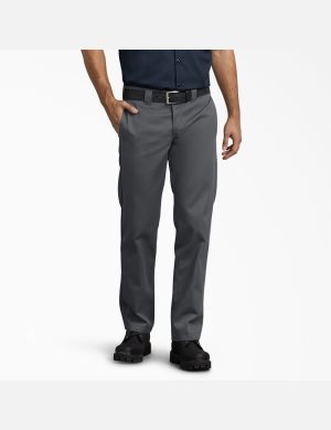 Pantalon De Travail Dickies Slim Fit Droit Leg Grise | 839ATPDXI