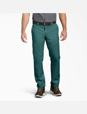 Pantalon De Travail Dickies Slim Fit Taper Leg Multi-Use Pocket Vert | 462WNCOLS