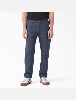 Pantalon De Travail Dickies Stonewashed Duck Carpenter Bleu Marine | 206JZRSPU