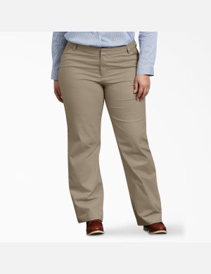 Pantalon Dickies Plus Relaxed Fit Droit Leg Marron | 548YWGPZX