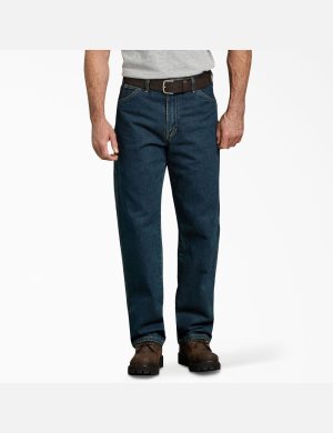 Pantalon Dickies Relaxed Fit Carpenter Heavyweight Denim Kaki | 950QBWMGJ