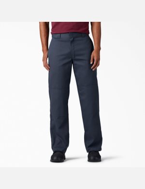 Pantalon À Deux Genoux Dickies FLEX Loose Fit Bleu Marine | 127ECKZAD