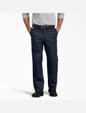 Pantalon À Deux Genoux Dickies FLEX Regular Fit Bleu Marine | 791UDNPOG