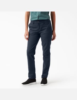 Pantalons Décontractés Dickies Mince Twill Bleu Marine | 126OELJSB