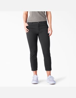 Pantalons Décontractés Dickies Perfect Shape Mince Fit Capri Noir | 046LZIEGM