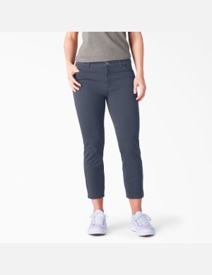 Pantalons Décontractés Dickies Perfect Shape Mince Fit Capri Bleu Marine | 739DKUEMV