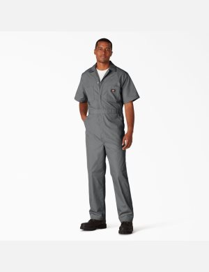 Salopettes Dickies Corta Sleeve Grise | 254LSIYCG