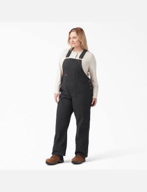 Salopettes Dickies Plus Relaxed Fit Droit Leg Bib Noir | 827YIDZMA