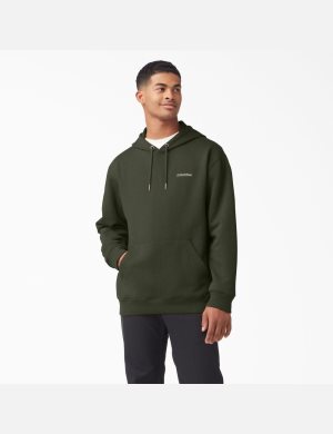 Sweat À Capuche Dickies Uniontown Vert Olive Vert | 361PFZEIH