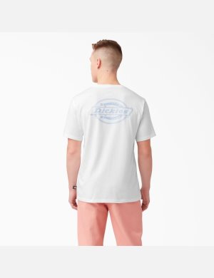 T Shirts Dickies Back Logo Graphique Blanche | 624FVRMQZ