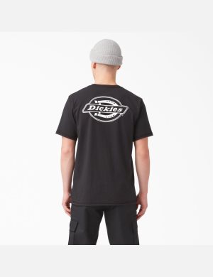 T Shirts Dickies Back Logo Graphique Noir | 640TMUDWP