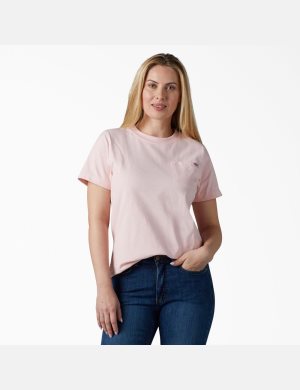 T Shirts Dickies Corta Sleeve Heavyweight Rose | 094YRFHCG