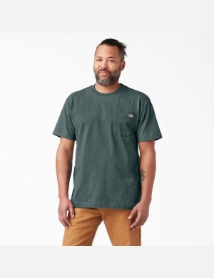 T Shirts Dickies Corta Sleeve Heavyweight Vert | 273LEHYXM