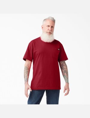 T Shirts Dickies Corta Sleeve Heavyweight Rouge | 678SYCWHV