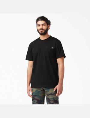 T Shirts Dickies Corta Sleeve Heavyweight Noir | 924OIXLJV