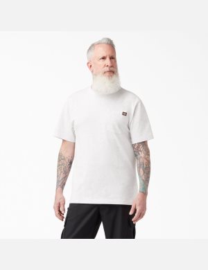 T Shirts Dickies Corta Sleeve Heavyweight Grise | 985JKUHQX