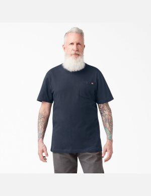 T Shirts Dickies Corta Sleeve Two Packs Bleu Marine | 408QKZTMY