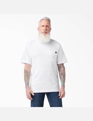 T Shirts Dickies Corta Sleeve Two Packs Blanche | 516ZYNKRF