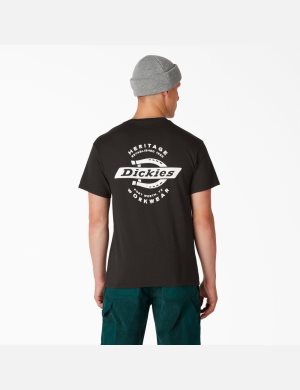 T Shirts Dickies Heritage Graphique Noir | 681JZTVFM