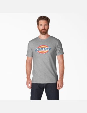 T Shirts Dickies Logo Graphique Blanche | 612OFKYQW