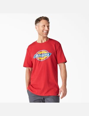 T Shirts Dickies Logo Graphique Rouge | 287RAJDVP