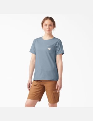 T Shirts Dickies Traeger x Ultimate Grilling Bleu | 079LCMKYE